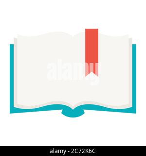 Illustration stylisée d'un livre ouvert. Illustration de Vecteur