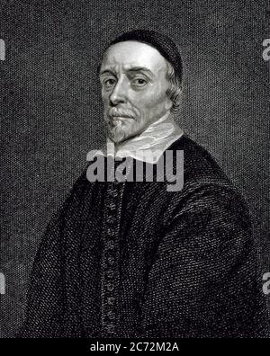 WILLIAM HARVEY (1578-1657) médecin anglais qui a détaillé la circulation du sang Banque D'Images