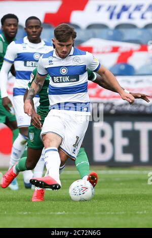 Londres, Royaume-Uni. 11 juillet 2020. Ryan Manning, de QPR, en action lors du match de championnat EFL Sky Bet entre Queens Park Rangers et Sheffield mercredi au Kiyan Prince Foundation Stadium, Londres, Angleterre, le 11 juillet 2020. Photo de Ken Sparks. Usage éditorial uniquement, licence requise pour un usage commercial. Aucune utilisation dans les Paris, les jeux ou les publications d'un seul club/ligue/joueur. Crédit : UK Sports pics Ltd/Alay Live News Banque D'Images