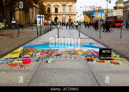 BERLIN, ALLEMAGNE - 11 OCTOBRE 2017 : Street art on the Banque D'Images