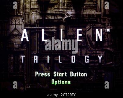 Alien Trilogy - Sega Saturn Videogame - usage éditorial uniquement Banque D'Images