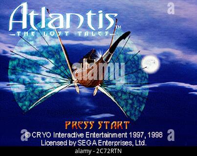 Atlantis The Lost Tales - Sega Saturne Videogame - usage éditorial seulement Banque D'Images