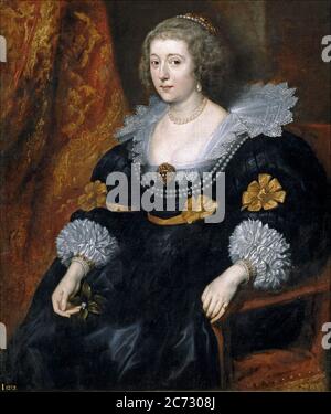 Amalia de Solms-Braunfels (1602 – 1675), princesse consort d'Orange par mariage à Frederick Henry, prince d'Orange. Peinture par Anthony van Dyck Banque D'Images