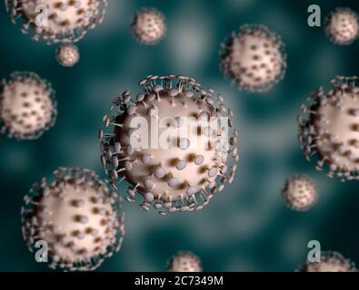 pandémie contagieuse de coronavirus, éclosion dangereuse de virus Banque D'Images