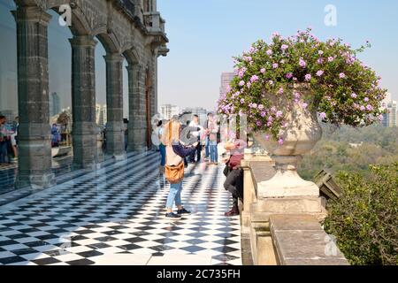 Le Musée national d'histoire du château de Chapultepec à Mexico Banque D'Images