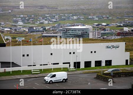 Hotel Føroyar le plus grand et seulement 4 étoiles hôtel îles Féroé. Torshavn.Îles Féroé.Danemark Banque D'Images