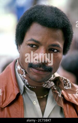 L'acteur Carl Weathers qui est apparu dans le film Rocky sous le nom d'Apollo Creed. Banque D'Images