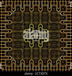 Style luxueux et sans couture à texture dorée vintage. Fond vectoriel pour votre créativité Illustration de Vecteur