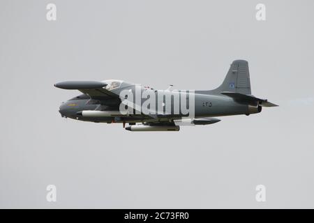 G-SOAF, un bac Strikemaster Mk.82A, anciennement 425 dans le Sultan de l'Armée de l'Air d'Oman et maintenant dans des mains privées, en exposition à l'est Fortune en 2016. Banque D'Images