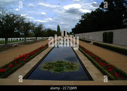 Le cimetière militaire américain de Madingley, près de Cambridge, en Angleterre Banque D'Images