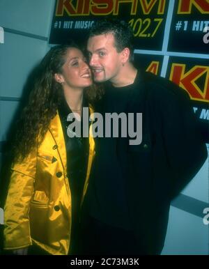 Culver City, Californie, États-Unis 15 décembre 1995 le chanteur OLAF Jeglitza du groupe Real McCoy participe à la fête KIIS FM Rick Dees Kissma Party 1995 à Sony Pictures Studios le 15 décembre 1995 à Culver City, Californie, États-Unis. Photo par Barry King/Alay stock photo Banque D'Images