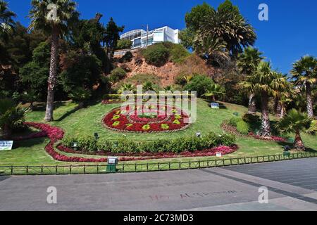 L'horloge florale de Vina del Mar, Chili Banque D'Images