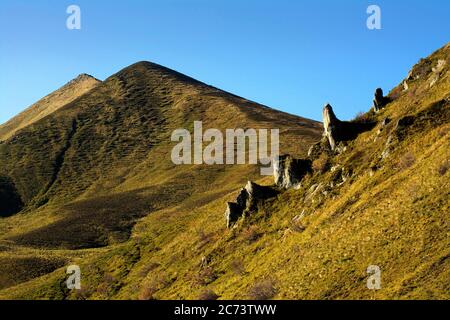 Massif de Sancy dans Parc naturel régional des volcans d'Auvergne, Puy de Dome, Auvergne-Rhône-Alpes, France Banque D'Images