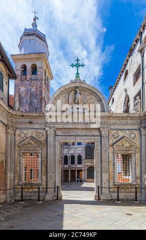 École San Giovanni Evangelista à Venise, Italie Banque D'Images