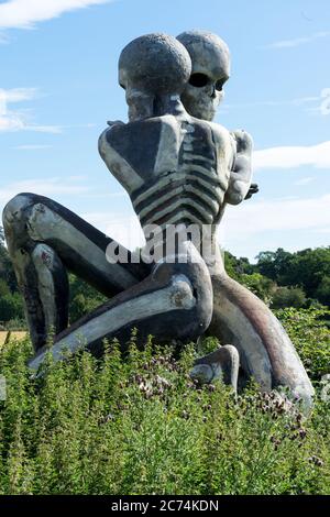 Sculpture Nuba Survival (2001) Banque D'Images