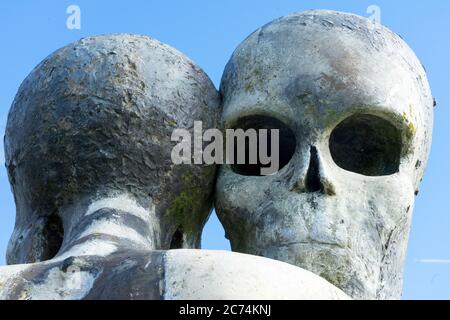 Sculpture Nuba Survival (2001) Banque D'Images