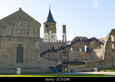 Ruines Château de l'évêque, Haapsalu, Estonie. Banque D'Images