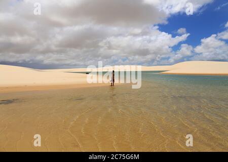 Parc national de Lencois Maranhenses à Maranhao, Brésil Banque D'Images