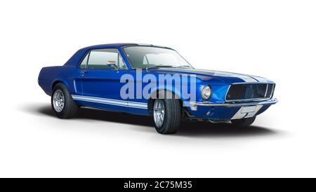 American muscle car isolated on white Banque D'Images