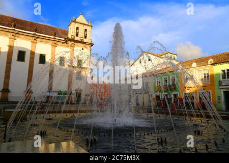 Fontaine dans la vieille ville de Salvador de Bahia, Brésil Banque D'Images