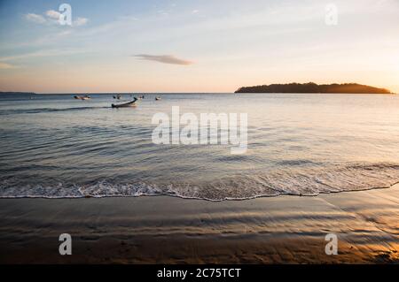 Plages de l'île de Santa Catalina, Panama, Amérique centrale Banque D'Images