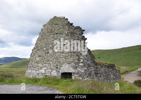 Dun Dornaigil broch, Sutherland, Écosse Banque D'Images