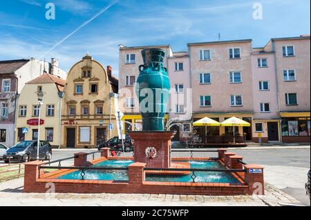 Vase en céramique à Warszawa, Wrocław, comté de Basse-silésie, dans le sud-ouest de la Pologne Banque D'Images