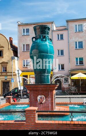 Vase en céramique à Warszawa, Wrocław, comté de Basse-silésie, dans le sud-ouest de la Pologne Banque D'Images