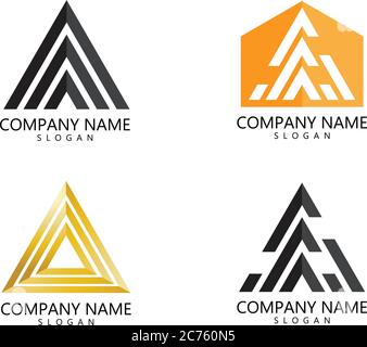 Modèle de logo Pyramid : ilustation vectorielle Illustration de Vecteur