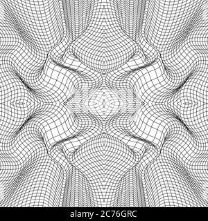 Motif géométrique bas en poly linéaire sans couture Illustration de Vecteur