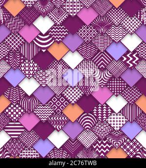 Fond géométrique moderne découpé en papier vectoriel. Illustration de Vecteur