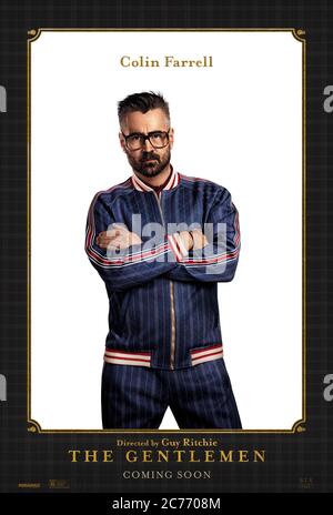 Les messieurs (2019) dirigés par Guy Ritchie et mettant Colin Farrell en vedette comme entraîneur Banque D'Images