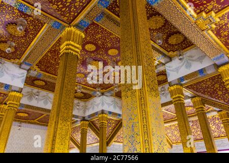 Temple Wat Rakhang Khositaram à Bangkok, Thaïlande Banque D'Images