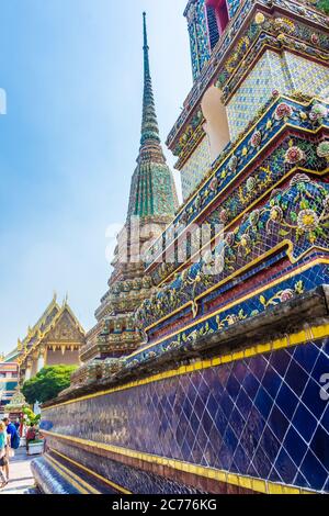 Bangkok, THAÏLANDE, 10 JANVIER 2020 : temple de Wat Pho Banque D'Images