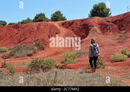 Otrante - Tutista alla cava di bauxite Banque D'Images