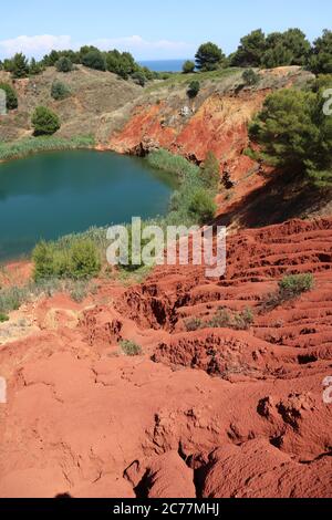 Otranto - pendici della cava di bauxite Banque D'Images