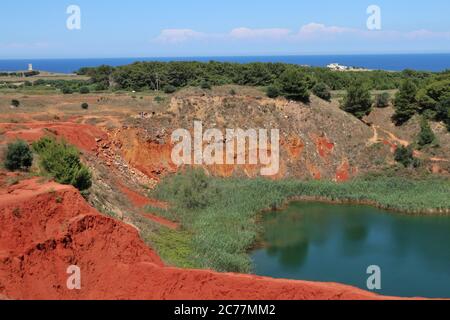 Otrante - Scorcio della cava di bauxite Banque D'Images