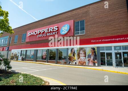 Un magasin Shoppers Drug Mart situé dans le centre commercial Merivale, à Ottawa, Ontario, Canada. Banque D'Images