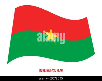 Burkina Faso Drapeaux Vector Illustration sur fond blanc. Burkina Faso drapeau national. Illustration de Vecteur