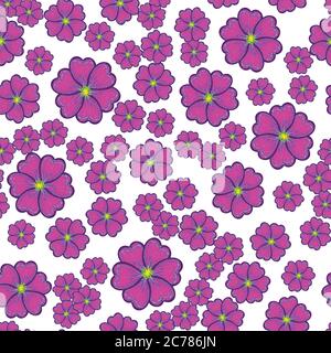 Motif sans couture avec de jolies petites fleurs. Fond floral vectoriel. Illustration de Vecteur
