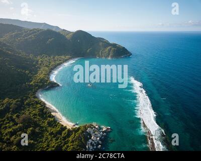 Parc national de Tayrona, département de Magdalena, Caraïbes, Colombie, Amérique du Sud Banque D'Images