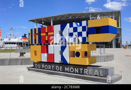 Canada, Québec, Montréal, port, Grand Quai du Port de Montral Banque D'Images