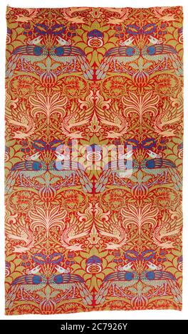 William Morris, Peacock et Dragon, motif en tissu, 1878 Banque D'Images