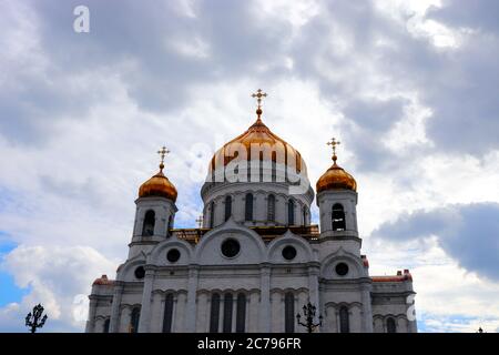 Cathédrale du Christ Sauveur à Moscou Banque D'Images
