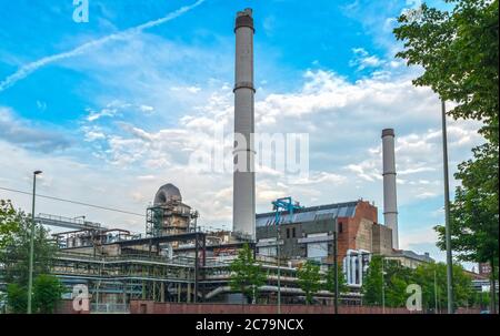 Centrale électrique Berlin-Rummelsburg Banque D'Images