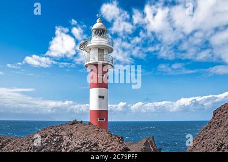 Phare de Punta de Teno, Tenerife Banque D'Images