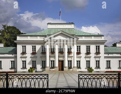 Belweder (Palac Belwederski) à Varsovie. Pologne Banque D'Images