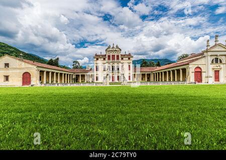 Italie Veneto - S. Eusebio - Bassano del Grappa - Villa Angarano Bianchi Michiel - Andrea Palladio architecte Banque D'Images