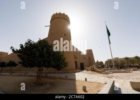 Riad, Arabie Saoudite, février 15 2020 : ancien fort Al Masmak dans le centre de Riyad, Royaume d'Arabie Saoudite Banque D'Images