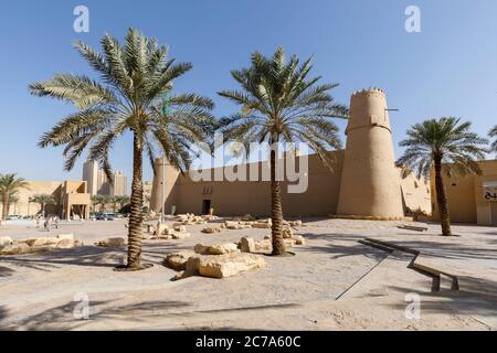 Riad, Arabie Saoudite, février 15 2020 : ancien fort Al Masmak dans le centre de Riyad, Royaume d'Arabie Saoudite Banque D'Images